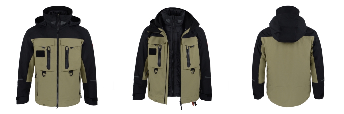 Caste jacket for ice fishing
