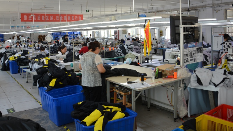 Fishing clothing factory